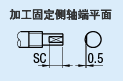 加工固定侧轴端平面